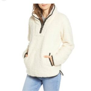 Thread & Supply Cream Sherpa fleece pullover! NWT!